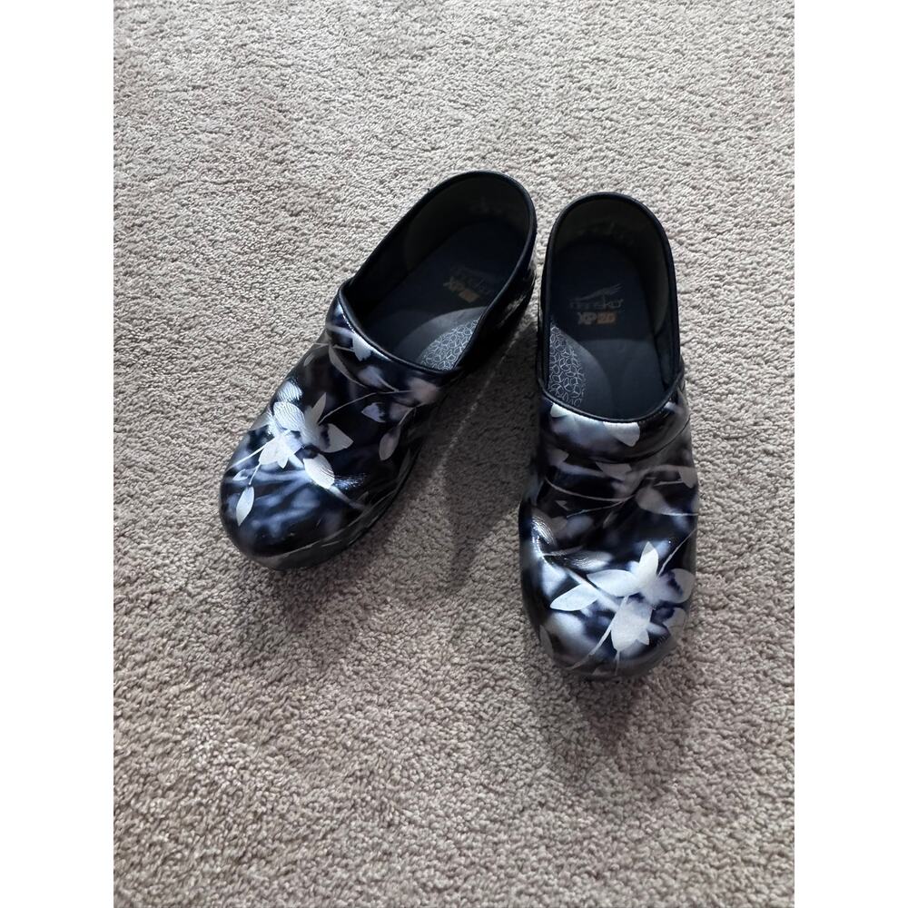 Dansko XP 2.0 Shadow Floral Professional Clogs Shoes Chunky Size 40/ US 9.5 - 10